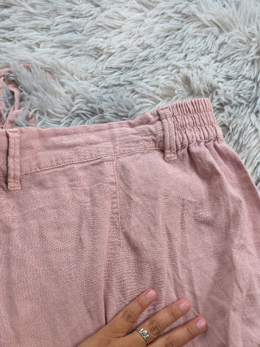 Rewash Pale Pink Drawstring Chinos - Picture 7 of 9